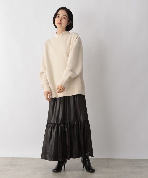 LOWRYS FARM（ローリーズファーム）の「ウラケキモウハイネックＬＳ　239416（スウェット・レディース・アイボリー/チャコールグレー/ダークブラウン/ブルー・FREE）」の18枚目の写真