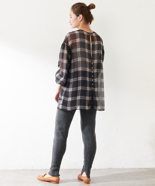 SHENERY（シーナリー）の「裾リブニットパンツ（その他パンツ・レディース・ベージュ/チャコールグレー・FREE）」の14枚目の写真