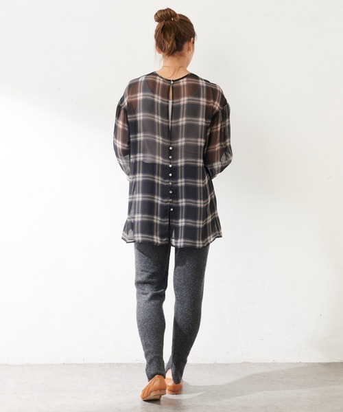 SHENERY（シーナリー）の「裾リブニットパンツ（その他パンツ・レディース・ベージュ/チャコールグレー・FREE）」の15枚目の写真