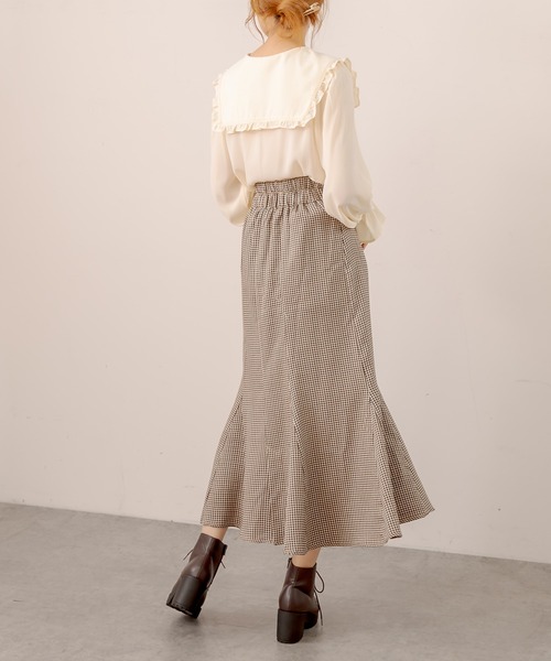 OLIVE des OLIVE（オリーブデオリーブ）の「スクエアセーラーカラーブラウス（シャツ/ブラウス・レディース・アイボリー/オフホワイト/ブラック/ホワイト・FREE）」の20枚目の写真