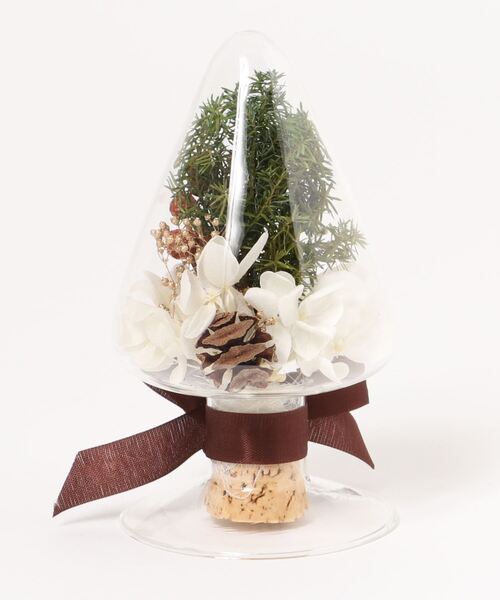 mysty woman（ミスティウーマン）の「クリスマスボトルツリー 256526（インテリア雑貨・レディース・ホワイト/グリーン・FREE）」の4枚目の写真