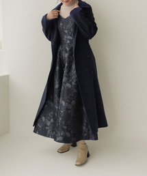 2WAYカラーラグランスリーブロングコート