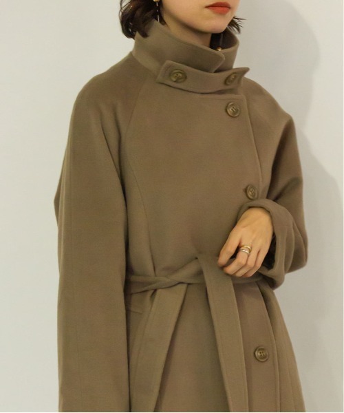 RANDA（ランダ）の「2WAYカラーラグランスリーブロングコート（チェスターコート・レディース・ベージュ/ブルー/ブラウン/ホワイト/ネイビー・0/1）」の20枚目の写真