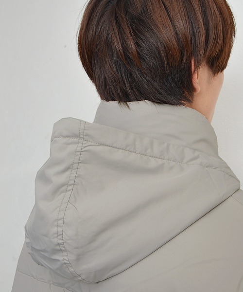 MinoriTY(マイノリティ)の「オーバーサイズ 中綿ブルゾン スタンド ドロップショルダージャケット(ダウンジャケット/コート・メンズ・ホワイト/ブラック/ブルー/グレー・M/L/XL)」の14枚目の写真