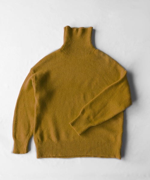 ダニエラグレジス ハイネックセーター イエロー 丈短 オーバーサイズ