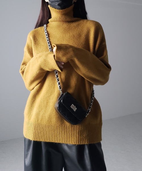 セール】※※【 新色追加／18 色展開 】リブタートルもちもちオーバー