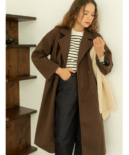 fifth(フィフス)の「ダブルチェスターコート(チェスターコート・レディース・ブラウン/ライトベージュ・SMALL/MEDIUM)」の15枚目の写真