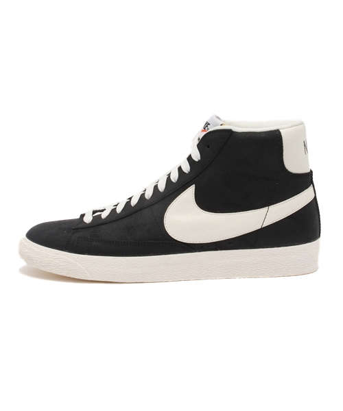 NIKE（ナイキ）の「メンズ ナイキ ブレイザー ブレーザー ミッド ビンテージ NIKE BLAZER MID PRM VNTG 638261（スニーカー・メンズ・ブラック/グレー・27cm/26.5cm/27.5cm/28cm）」の3枚目の写真