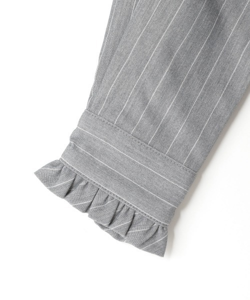 LOWRYS FARM(ローリーズファーム)の「ピンストライプシャツワンピース 258135(ワンピース・キッズ・ネイビー/グレー・110cm/120cm/130cm/140cm/150cm)」の13枚目の写真