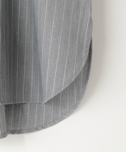 LOWRYS FARM(ローリーズファーム)の「ピンストライプシャツワンピース 258135(ワンピース・キッズ・ネイビー/グレー・110cm/120cm/130cm/140cm/150cm)」の14枚目の写真