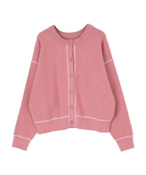 titivate(ティティベイト)の「デザインステッチゆるニットカーディガン(カーディガン/ボレロ・レディース・ネイビー/ピンク/アイボリー・S/M)」の19枚目の写真