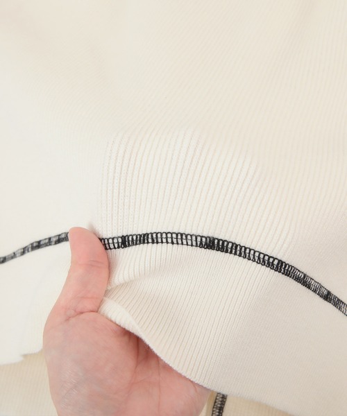 titivate(ティティベイト)の「デザインステッチゆるニットカーディガン(カーディガン/ボレロ・レディース・ネイビー/ピンク/アイボリー・S/M)」の21枚目の写真