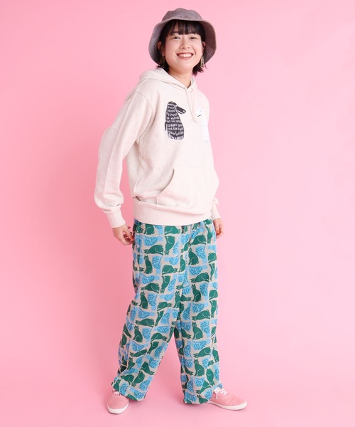 didizizi(ディディジジ)の「トラ猫と黒猫JQ PT(その他パンツ・レディース・ベージュ/グレー・FREE)」の15枚目の写真