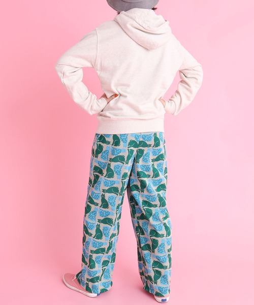 didizizi(ディディジジ)の「トラ猫と黒猫JQ PT(その他パンツ・レディース・ベージュ/グレー・FREE)」の3枚目の写真