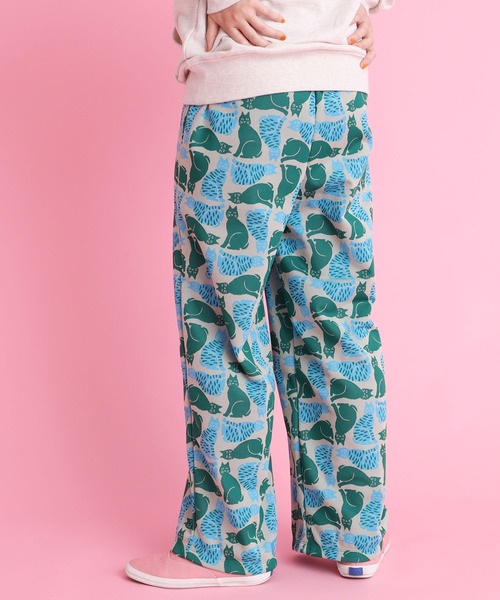 didizizi(ディディジジ)の「トラ猫と黒猫JQ PT(その他パンツ・レディース・ベージュ/グレー・FREE)」の5枚目の写真