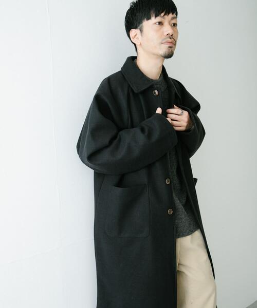 セール】ウールライクメルトン ロングコート（その他アウター）｜ITEMS