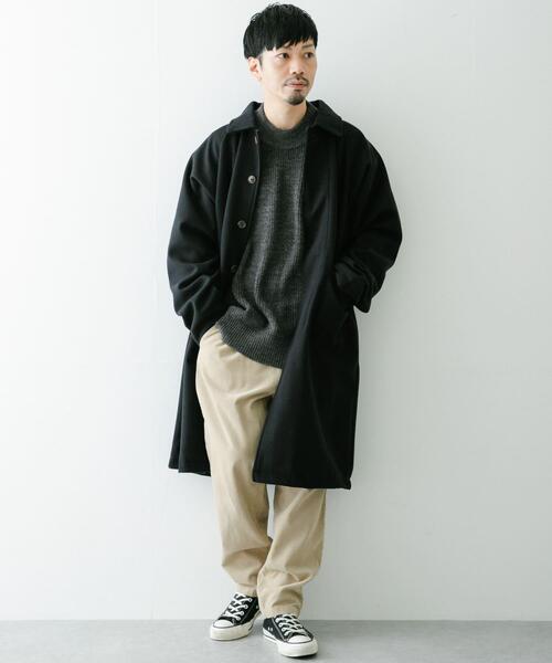 ITEMS URBANRESEARCH(アイテムズ アーバンリサーチ)の「ウールライクメルトン ロングコート(その他アウター・メンズ・ブラウン/ブラック/ベージュ・LARGE/MEDIUM)」の19枚目の写真