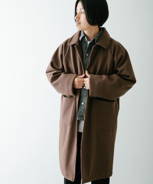 セール】ウールライクメルトン ロングコート（その他アウター）｜ITEMS