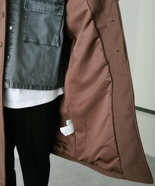 ITEMS URBANRESEARCH(アイテムズ アーバンリサーチ)の「ウールライクメルトン ロングコート(その他アウター・メンズ・ブラウン/ブラック/ベージュ・LARGE/MEDIUM)」の11枚目の写真