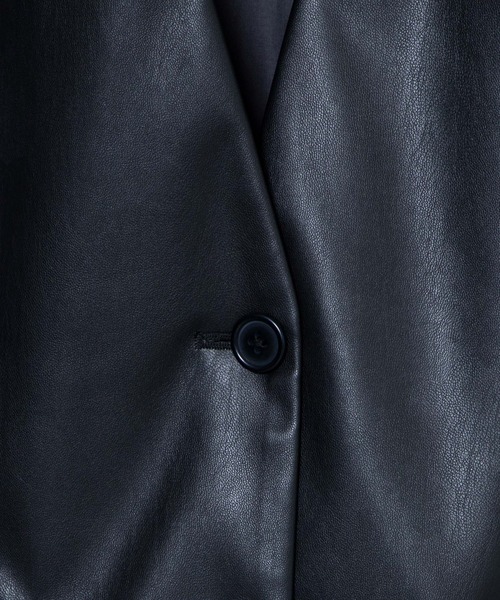 WEGO(ウィゴー)の「WEGO/フェイクレザーベスト(ベスト・レディース・ブラック・FREE)」の3枚目の写真