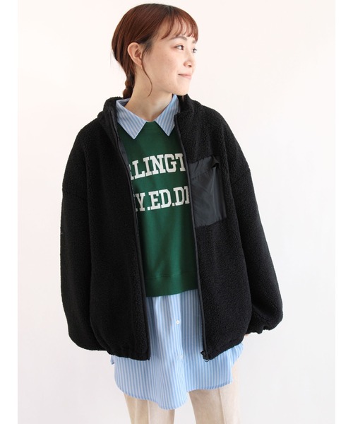 ehka sopo(エヘカソポ)の「ストライプ/無地アソートチュニックシャツ(シャツ/ブラウス・レディース・グリーン/ベージュ/オフホワイト/ブルー/サックスブルー/ピンク・フリ-)」の17枚目の写真