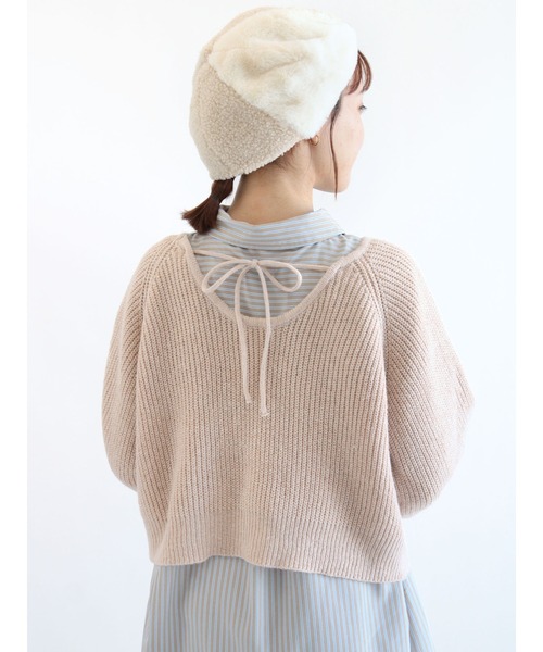 ehka sopo(エヘカソポ)の「ストライプ/無地アソートチュニックシャツ(シャツ/ブラウス・レディース・グリーン/ベージュ/オフホワイト/ブルー/サックスブルー/ピンク・フリ-)」の16枚目の写真