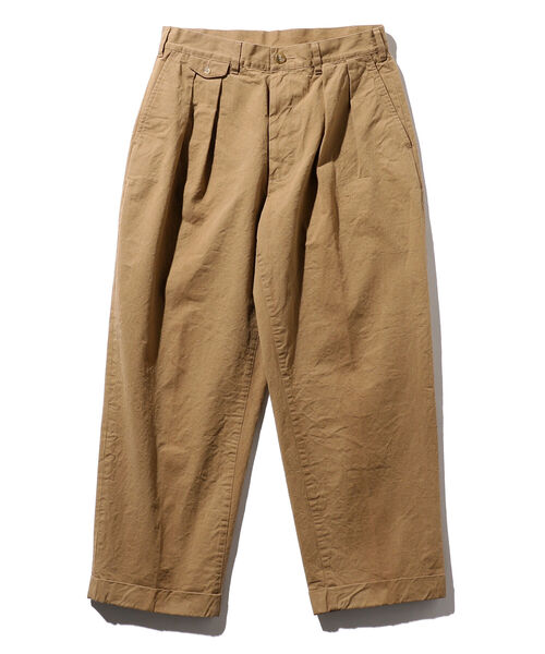 BEAMS PLUS（ビームスプラス）の「BEAMS PLUS / 2プリーツ コットンツイル トラウザーズ（チノパンツ・メンズ・ブラウン・S/XL/M/L）」の15枚目の写真