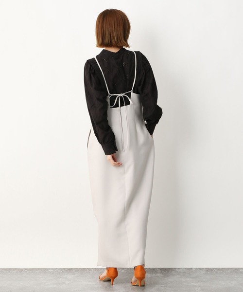 A part by（アパートバイ）の「コットンレースブラウス　266862（シャツ/ブラウス・レディース・ブラック/オフホワイト/マスタード・FREE）」の11枚目の写真