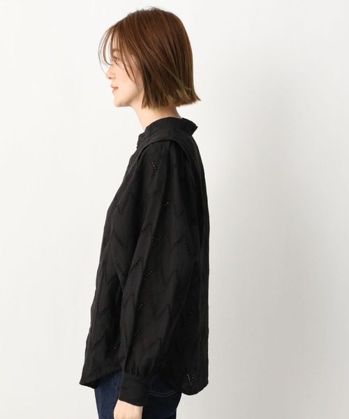 A part by（アパートバイ）の「コットンレースブラウス　266862（シャツ/ブラウス・レディース・ブラック/オフホワイト/マスタード・FREE）」の22枚目の写真