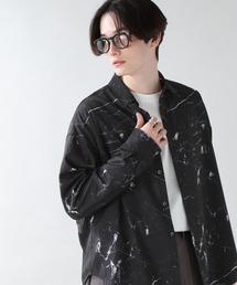 RAGEBLUE | ラグイージー/マーブル柄シャツ/261457(シャツ/ブラウス)