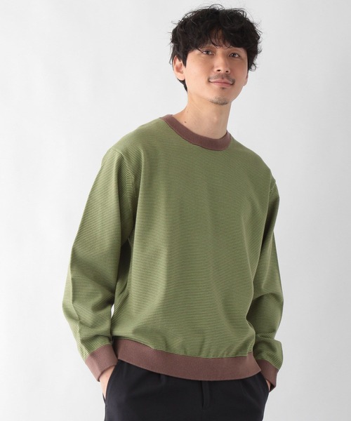 GLOBAL WORK(グローバルワーク)の「ヤミツキニットクループルオーバー/263093(ニット/セーター・メンズ・チャコールグレー/グリーン/ホワイト系その他3/スカイブルー・MEDIUM/SMALL/LARGE/X-LARGE)」の3枚目の写真