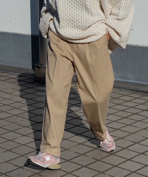 kutir（クティール）の「センタープレスストレートチノパンツ（チノパンツ・メンズ・ベージュ/イエロー/ブルー・SMALL/MEDIUM/LARGE）」の13枚目の写真