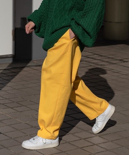 kutir（クティール）の「センタープレスストレートチノパンツ（チノパンツ・メンズ・ベージュ/イエロー/ブルー・SMALL/MEDIUM/LARGE）」の15枚目の写真