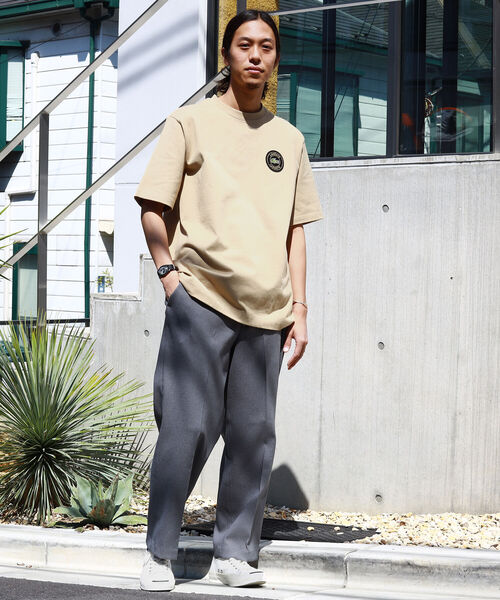 LACOSTE(ラコステ)の「LACOSTE × BEAMS / 別注 Short Sleeve T-Shirt(Tシャツ/カットソー・メンズ・ホワイト/ネイビー/ブラック/ベージュ・1/2/4/3/5)」の9枚目の写真