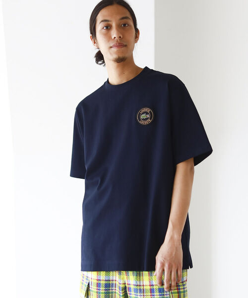 LACOSTE(ラコステ)の「LACOSTE × BEAMS / 別注 Short Sleeve T-Shirt(Tシャツ/カットソー・メンズ・ホワイト/ネイビー/ブラック/ベージュ・1/2/4/3/5)」の4枚目の写真