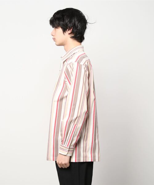 NEZU YOHINTEN（ネズヨウヒンテン）の「NEZU YO-HINTEN C/CU ストライプJQレギュラーSH (100416)（シャツ/ブラウス・メンズ・ホワイト・1/2）」の2枚目の写真