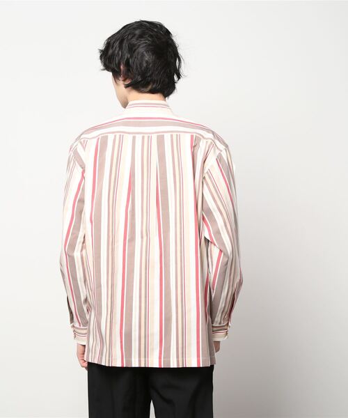 NEZU YOHINTEN（ネズヨウヒンテン）の「NEZU YO-HINTEN C/CU ストライプJQレギュラーSH (100416)（シャツ/ブラウス・メンズ・ホワイト・1/2）」の3枚目の写真