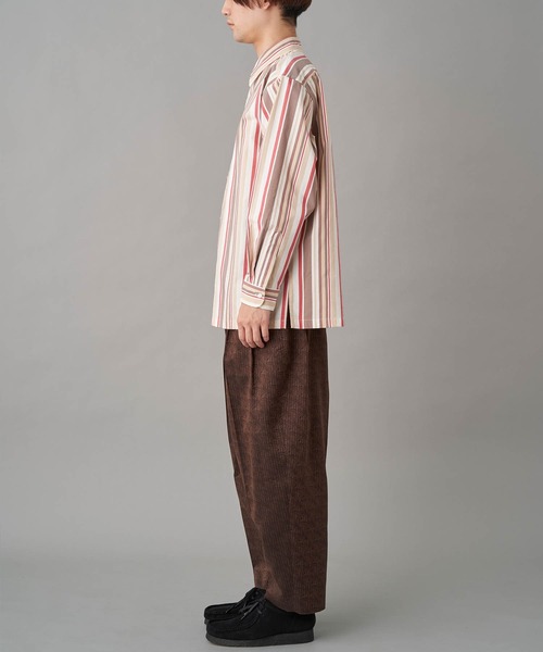 NEZU YOHINTEN（ネズヨウヒンテン）の「NEZU YO-HINTEN C/CU ストライプJQレギュラーSH (100416)（シャツ/ブラウス・メンズ・ホワイト・1/2）」の6枚目の写真