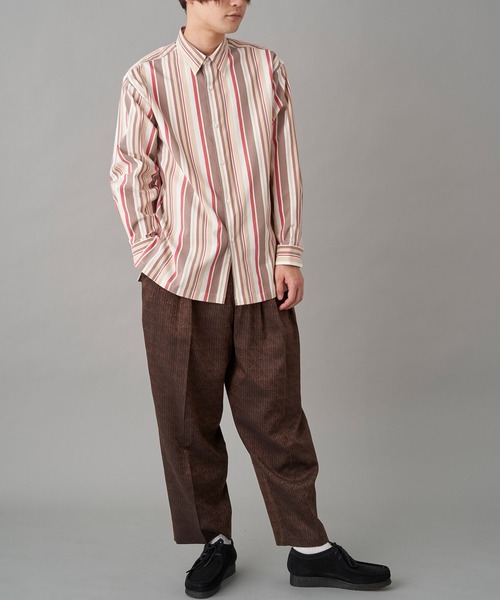 NEZU YOHINTEN（ネズヨウヒンテン）の「NEZU YO-HINTEN C/CU ストライプJQレギュラーSH (100416)（シャツ/ブラウス・メンズ・ホワイト・1/2）」の5枚目の写真