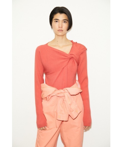 SLY♡【THROW】SLANT NECK MG トップス SLY SLANT NECK MG トップス L/GRY1 -ファッション通販 FASHION