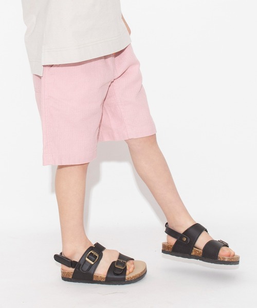 BRANSHES（ブランシェス）の「【爽パン / 綿100％】パナマ織りカラーハーフパンツ（その他パンツ・キッズ・ピンク/パープル/サックスブルー/カーキオリーブ/チャコールグレー/ブラック/レモンイエロー/アイボリー・110/140/100/120/90/160/150/130）」の8枚目の写真