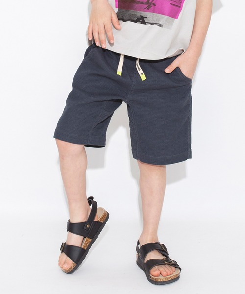 BRANSHES（ブランシェス）の「【爽パン / 綿100％】パナマ織りカラーハーフパンツ（その他パンツ・キッズ・ピンク/パープル/サックスブルー/カーキオリーブ/チャコールグレー/ブラック/レモンイエロー/アイボリー・110/140/100/120/90/160/150/130）」の13枚目の写真