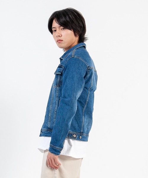 GGD（ジージーディー）の「ZIPポケットGジャン（デニムジャケット・メンズ・ブルー/ホワイト/ブルー系その他・M/L）」の8枚目の写真
