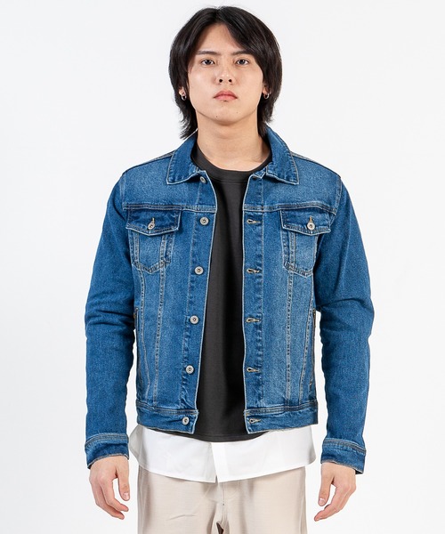 GGD（ジージーディー）の「ZIPポケットGジャン（デニムジャケット・メンズ・ブルー/ホワイト/ブルー系その他・M/L）」の22枚目の写真