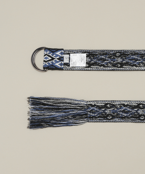 URU（ウル）の「【URU / ウル】FRINGE BELT（ベルト・メンズ・ブルー/アイボリー・FREE）」の10枚目の写真