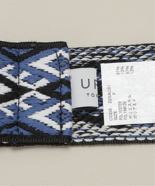 URU（ウル）の「【URU / ウル】FRINGE BELT（ベルト・メンズ・ブルー/アイボリー・FREE）」の5枚目の写真