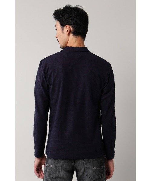 HIGH STREET(ハイストリート)の「HIGH STREET∴圧縮パイルカットカーデ(カーディガン/ボレロ・メンズ・アイボリー/カーキ・M)」の6枚目の写真