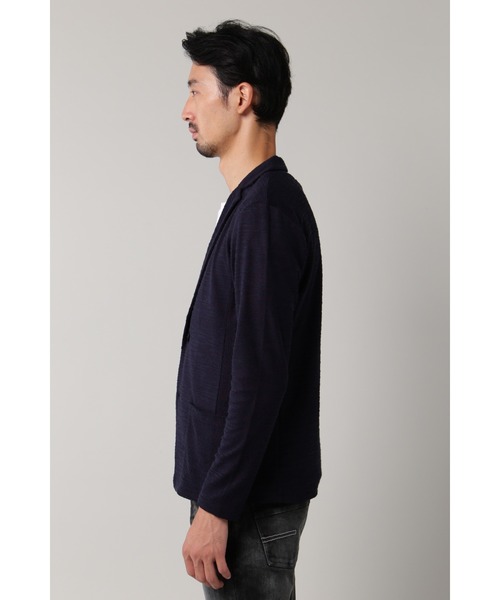 HIGH STREET(ハイストリート)の「HIGH STREET∴圧縮パイルカットカーデ(カーディガン/ボレロ・メンズ・アイボリー/カーキ・M)」の7枚目の写真