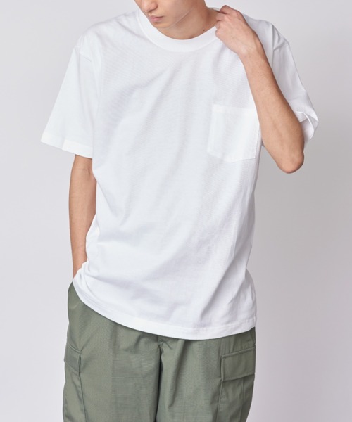 90s usa製 hanes beefy ポケt 無地 ブランク　白　ヘインズ 90's Hanes BEEFY-T 無地 Tシャツ ホワイト 表記(XL) USA製