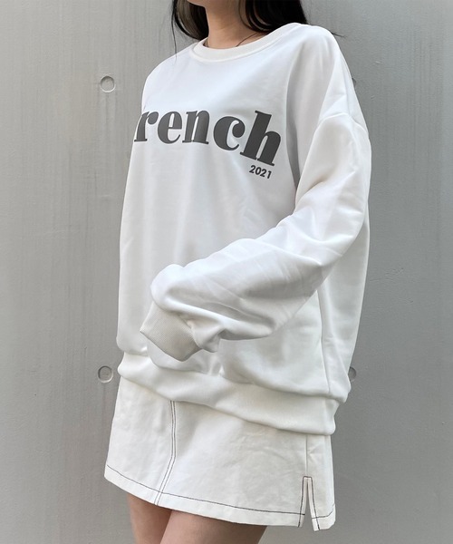 titty＆Co. PETIT（ティティアンドコープティ）の「【titty&Co.PETIT】Frenchスウェット（スウェット・レディース・ホワイト/グレー・FREE）」の5枚目の写真